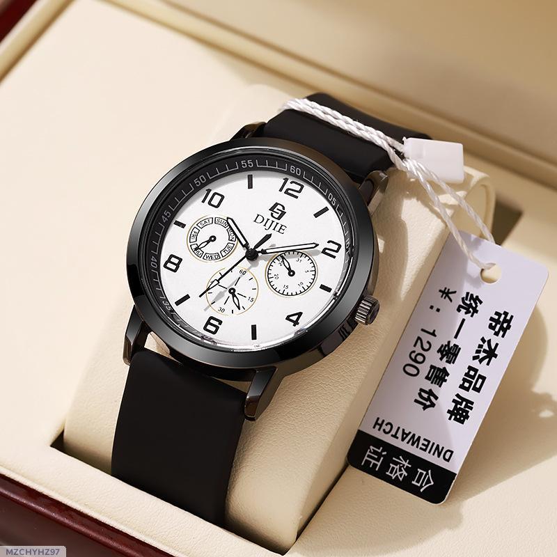 Upper-Grade Men's Watch Casual Pointer Silicone Large Dial quartz watch