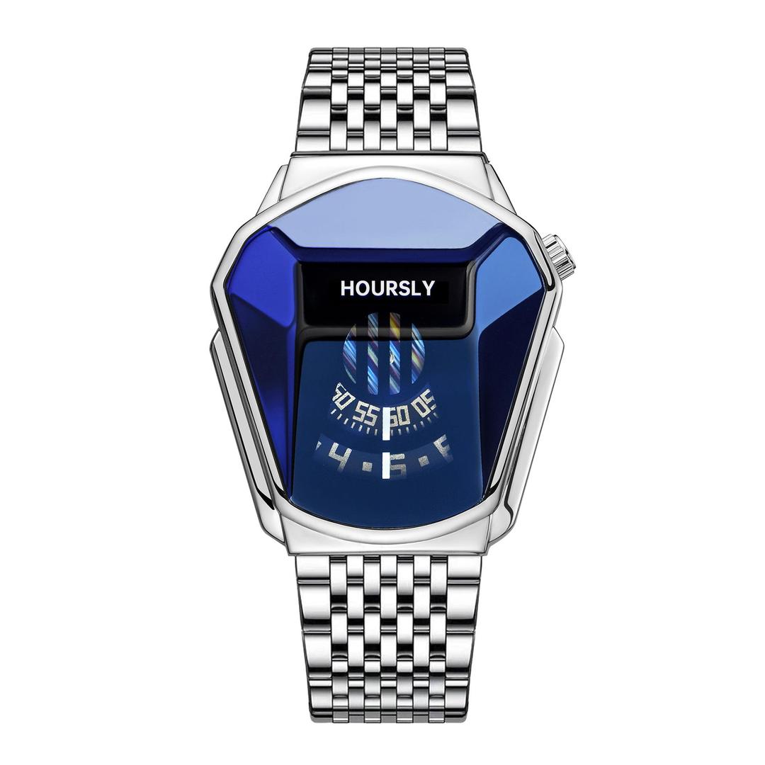 Hoursly Branded Men's Watch In Pentagonal Desingn