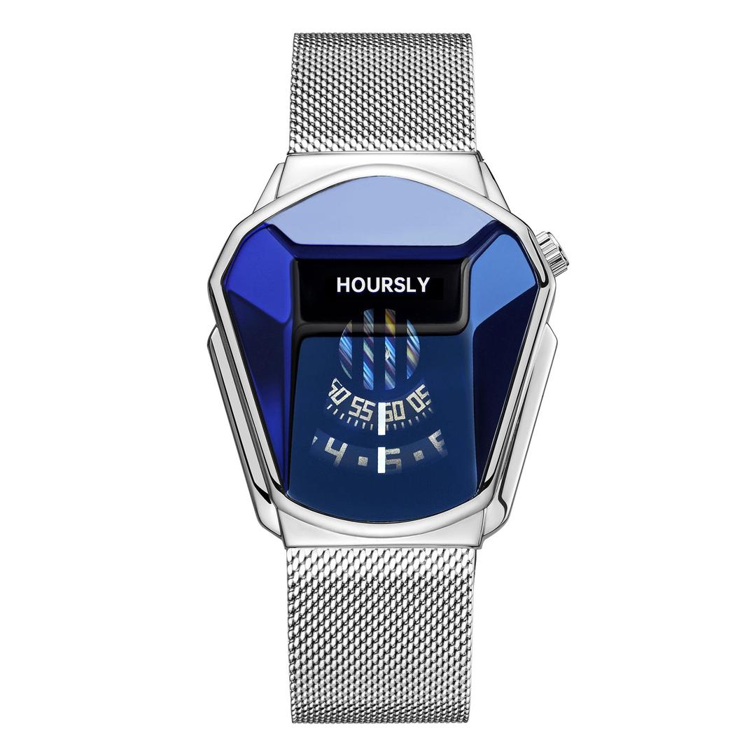 Hoursly Branded Men's Watch In Pentagonal Desingn
