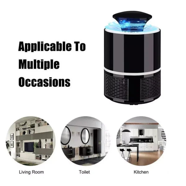 Mosquito Trap With Killer Lamp | Eco Friendly Chemical Free USB Connected UV Led Light Fly Bug Di-speller With Suction Fan Repellent Lamp